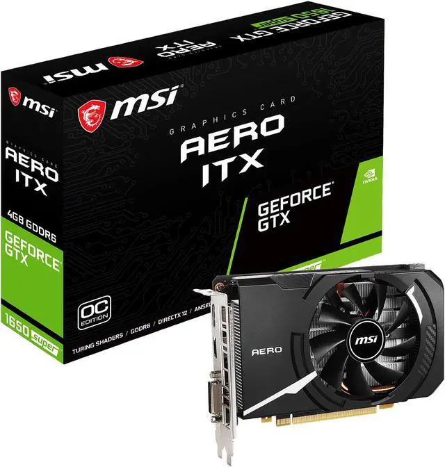 Alt view image 5 of 7 - MSI GeForce GTX 1650 SUPER 4GB GDDR6 PCI Express 3.0 x16 ITX Graphics Card GTX 1650 Super AERO ITX OC