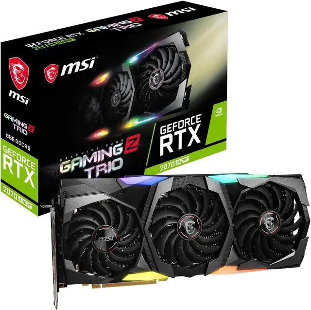 Alt view image 8 of 8 - MSI GeForce RTX 2070 SUPER 8GB GDDR6 PCI Express 3.0 x16 SLI Support Graphics Card RTX 2070 SUPER GAMING Z TRIO