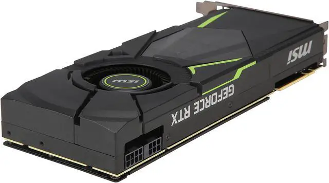 Alt view image 5 of 5 - MSI GeForce RTX 2080 8GB GDDR6 PCI Express 3.0 x16 SLI Support Graphics Card RTX 2080 AERO 8G