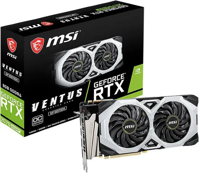 Alt view image 6 of 6 - MSI GeForce RTX 2070 SUPER 8GB GDDR6 PCI Express 3.0 x16 SLI Support Graphics Card RTX 2070 SUPER VENTUS GP OC