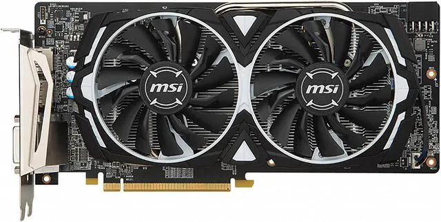 Alt view image 2 of 6 - MSI Radeon RX 580 DirectX 12 RX 580 ARMOR 8G 8GB 256-Bit GDDR5 PCI Express x16 HDCP Ready CrossFireX Support Video Card