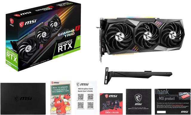 Alt view image 11 of 12 - MSI Gaming GeForce RTX 3090 24GB GDDR6X PCI Express 4.0 SLI Support Graphics Card RTX 3090 GAMING X TRIO 24G