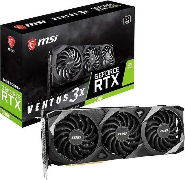 Alt view image 14 of 14 - MSI Ventus GeForce RTX 3090 24GB GDDR6X PCI Express 4.0 SLI Support Graphics Card RTX 3090 VENTUS 3X 24G