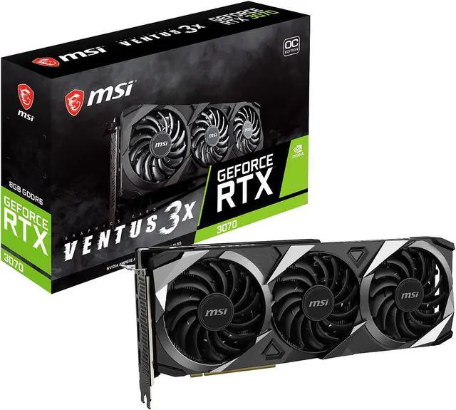Alt view image 13 of 13 - MSI Ventus GeForce RTX 3070 8GB GDDR6 PCI Express 4.0 Graphics Card RTX 3070 VENTUS 3X OC