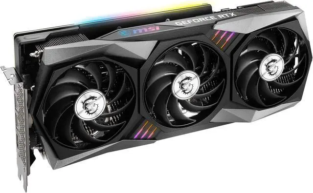 Alt view image 4 of 10 - MSI Gaming GeForce RTX 3070 8GB GDDR6 PCI Express 4.0 Graphics Card RTX 3070 GAMING X TRIO