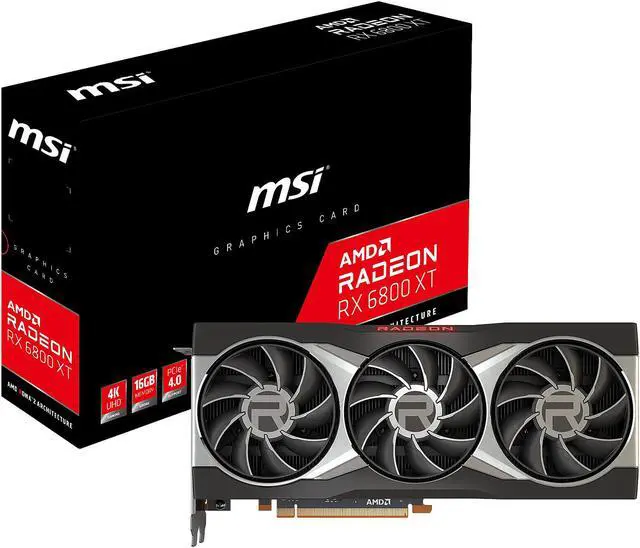 Alt view image 8 of 8 - MSI Radeon RX 6800 XT 16GB GDDR6 PCI Express 4.0 Graphics Card RX 6800 XT 16G