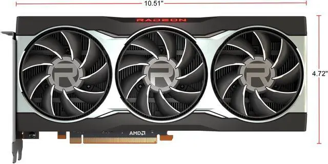 Alt view image 2 of 8 - MSI Radeon RX 6800 16GB GDDR6 PCI Express 4.0 CrossFireX Support Graphics Card RX 6800 16G