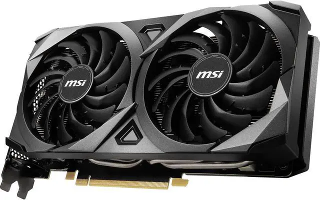 Alt view image 3 of 11 - MSI Ventus GeForce RTX 3060 Ti 8GB GDDR6 PCI Express 4.0 Graphics Card RTX 3060 Ti VENTUS 2X OC