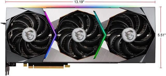 Alt view image 2 of 13 - MSI Suprim GeForce RTX 3070 8GB GDDR6 PCI Express 4.0 Graphics Card RTX 3070 SUPRIM X 8G