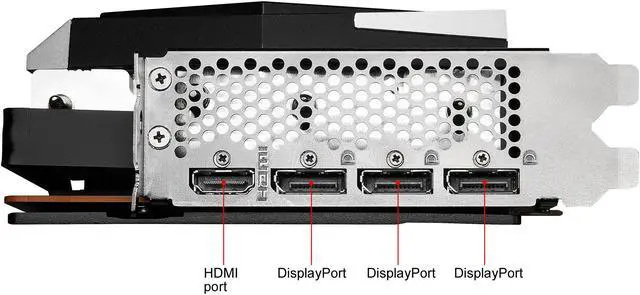 Alt view image 4 of 10 - MSI Gaming Radeon RX 6800 16GB GDDR6 PCI Express 4.0 CrossFireX Support Graphics Card RX 6800 GAMING X TRIO 16G