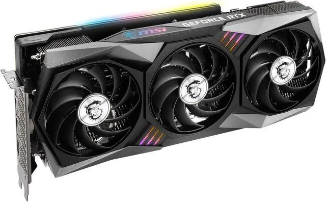 Alt view image 6 of 11 - MSI Gaming GeForce RTX 3060 12GB GDDR6 PCI Express 4.0 Graphics Card RTX 3060 Gaming X Trio 12G
