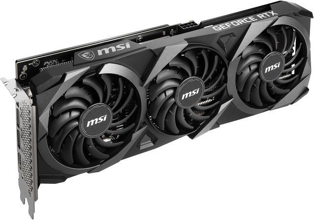 Alt view image 6 of 12 - MSI Ventus GeForce RTX 3060 12GB GDDR6 PCI Express 4.0 Graphics Card RTX 3060 Ventus 3X 12G OC
