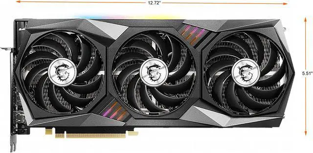 Alt view image 2 of 9 - MSI Gaming GeForce RTX 3070 8GB GDDR6 PCI Express 4.0 Graphics Card RTX 3070 GAMING TRIO