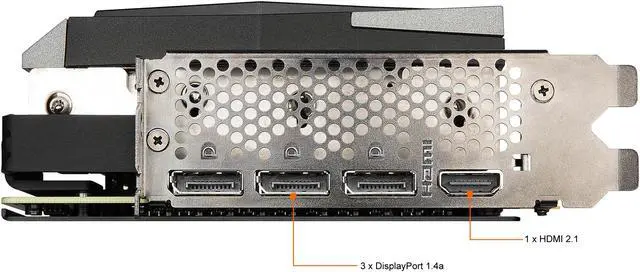 Alt view image 4 of 9 - MSI Gaming GeForce RTX 3070 8GB GDDR6 PCI Express 4.0 Graphics Card RTX 3070 GAMING TRIO