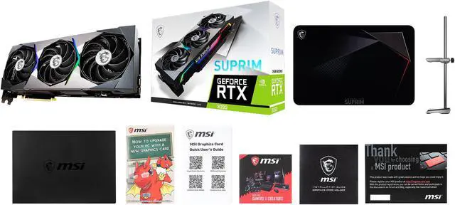 Alt view image 12 of 13 - MSI Suprim GeForce RTX 3090 24GB GDDR6X PCI Express 4.0 Graphics Card RTX 3090 SUPRIM 24G