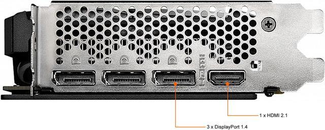 Alt view image 5 of 6 - MSI Ventus GeForce RTX 3060 12GB GDDR6 PCI Express 4.0 Graphics Card RTX 3060 VENTUS 2X 12G