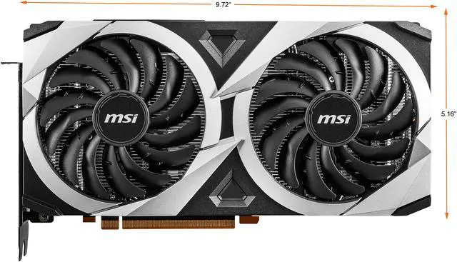 Alt view image 3 of 15 - MSI Mech Radeon RX 6700 XT 12GB GDDR6 PCI Express 4.0 Graphics Card RX 6700 XT MECH 2X 12G