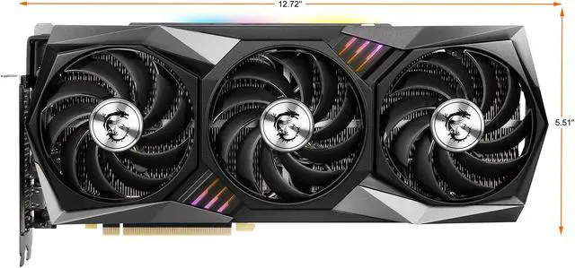 Alt view image 2 of 12 - MSI Gaming GeForce RTX 3090 24GB GDDR6X PCI Express 4.0 ATX Graphics Card RTX 3090 GAMING TRIO 24G