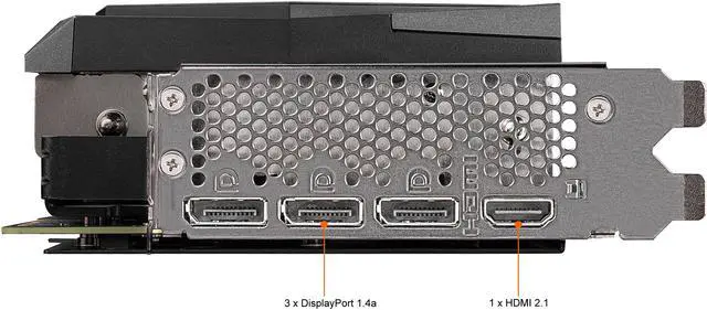 Alt view image 4 of 12 - MSI Gaming GeForce RTX 3090 24GB GDDR6X PCI Express 4.0 ATX Graphics Card RTX 3090 GAMING TRIO 24G