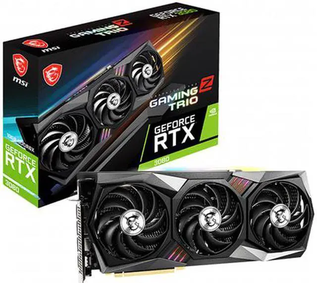 Alt view image 9 of 9 - MSI Gaming GeForce RTX 3080 10GB GDDR6X PCI Express 4.0 ATX Graphics Card RTX 3080 GAMING Z TRIO 10G