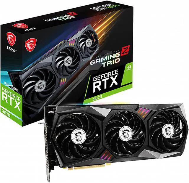 Alt view image 9 of 9 - MSI Gaming GeForce RTX 3070 8GB GDDR6 PCI Express 4.0 ATX Graphics Card RTX 3070 GAMING Z TRIO