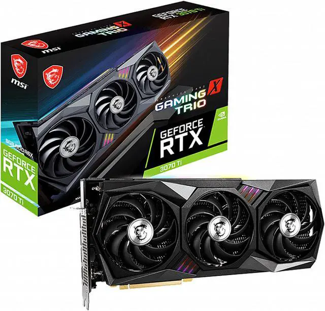 Alt view image 10 of 10 - MSI Gaming GeForce RTX 3070 Ti 8GB GDDR6X PCI Express 4.0 Graphics Card RTX 3070 Ti Gaming X Trio 8G
