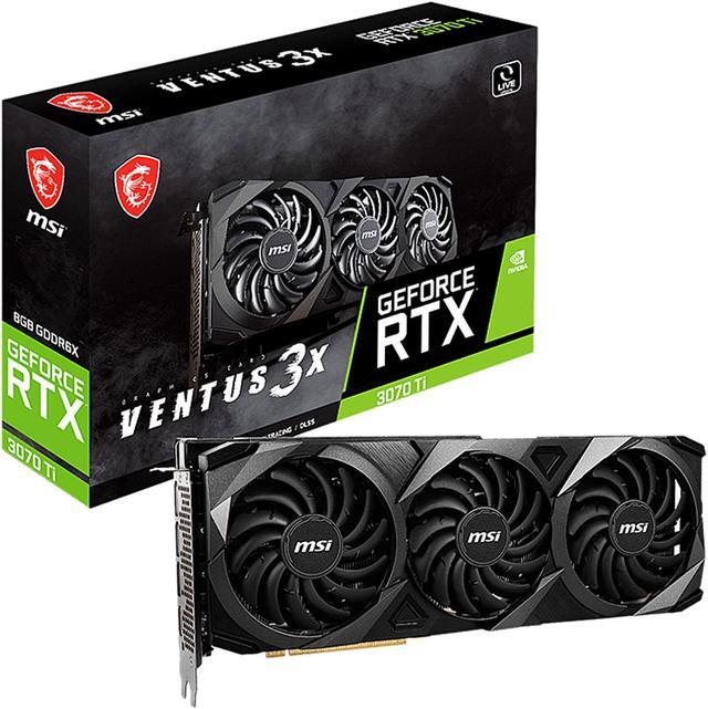 Alt view image 9 of 9 - MSI Ventus GeForce RTX 3070 Ti 8GB GDDR6X PCI Express 4.0 Graphics Card RTX 3070 Ti Ventus 3X 8G OC