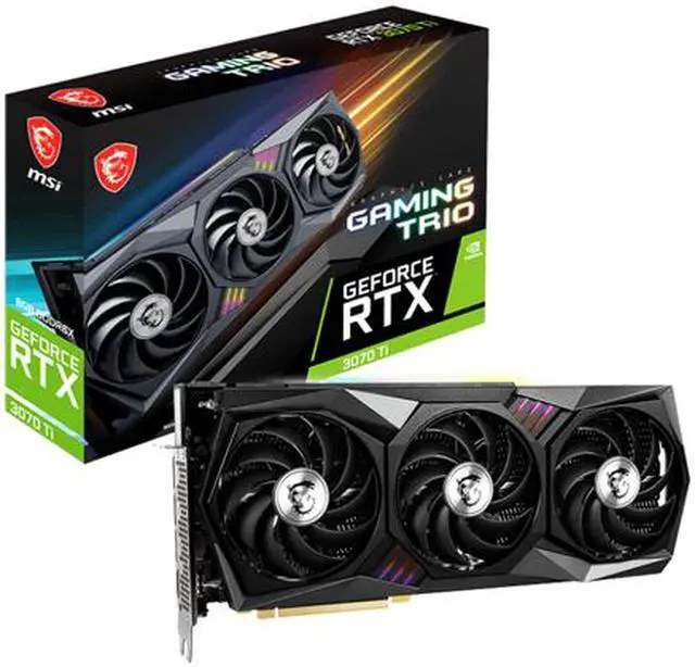 Alt view image 7 of 7 - MSI Gaming GeForce RTX 3070 Ti 8GB GDDR6X PCI Express 4.0 Graphics Card RTX 3070 Ti GAMING TRIO 8G