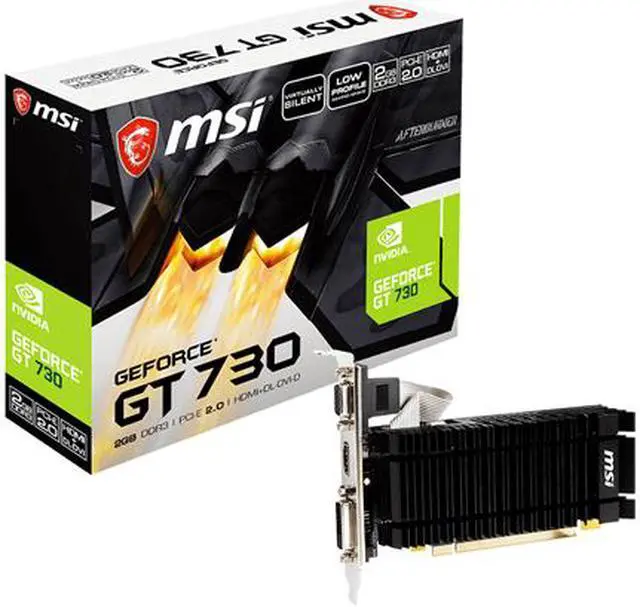 Alt view image 6 of 6 - MSI GeForce GT 730 2GB DDR3 PCI Express 2.0 Low Profile Graphics Card N730K-2GD3H/LPV1