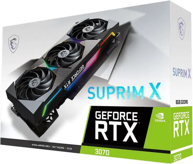 Alt view image 10 of 12 - MSI Suprim GeForce RTX 3070 8GB GDDR6 PCI Express 4.0 Graphics Card RTX 3070 Suprim X 8G LHR