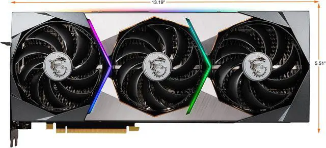 Alt view image 12 of 12 - MSI Suprim GeForce RTX 3070 8GB GDDR6 PCI Express 4.0 Graphics Card RTX 3070 Suprim X 8G LHR