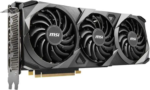Alt view image 5 of 12 - MSI Ventus GeForce RTX 3070 8GB GDDR6 PCI Express 4.0 Graphics Card RTX 3070 Ventus 3X 8G OC LHR