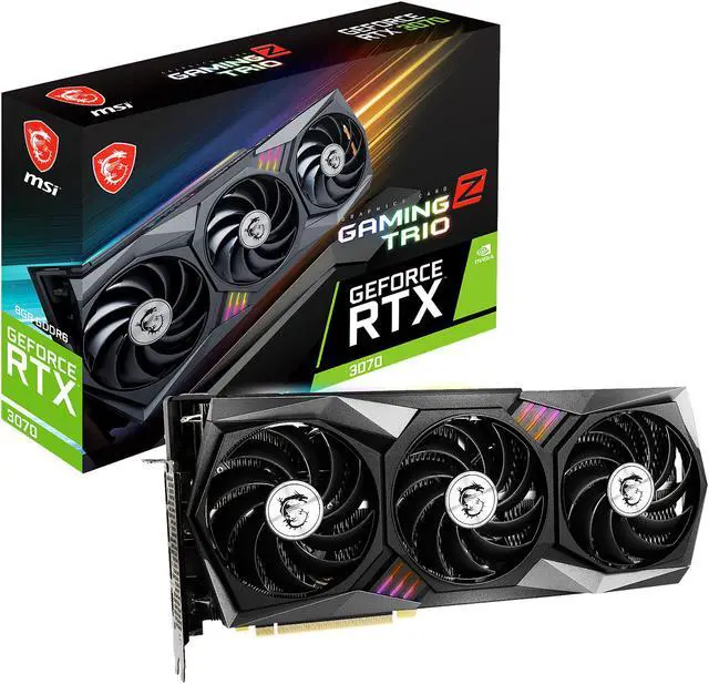 Alt view image 13 of 13 - MSI Gaming GeForce RTX 3070 8GB GDDR6 PCI Express 4.0 Graphics Card 3070 GAMING Z TRIO 8G LHR