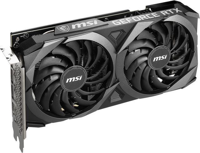 Alt view image 5 of 15 - MSI Ventus GeForce RTX 3060 Ti 8GB GDDR6 PCI Express 4.0 Graphics Card RTX 3060 Ti VENTUS 2X 8G OCV1 LHR