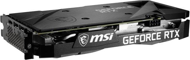 Alt view image 12 of 15 - MSI Ventus GeForce RTX 3060 Ti 8GB GDDR6 PCI Express 4.0 Graphics Card RTX 3060 Ti VENTUS 2X 8G OCV1 LHR