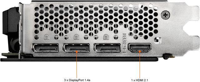 Alt view image 8 of 15 - MSI Ventus GeForce RTX 3060 Ti 8GB GDDR6 PCI Express 4.0 Graphics Card RTX 3060 Ti VENTUS 2X 8G OCV1 LHR
