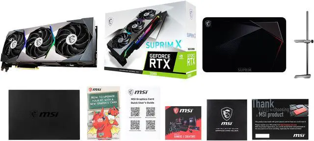 Alt view image 13 of 15 - MSI Suprim GeForce RTX 3080 10GB GDDR6X PCI Express 4.0 Graphics Card RTX 3080 SUPRIM X 10G LHR