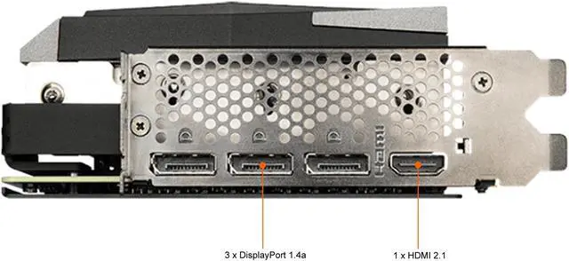 Alt view image 5 of 9 - MSI Gaming GeForce RTX 3060 Ti 8GB GDDR6 PCI Express 4.0 Graphics Card RTX 3060 Ti GAMING Z TRIO 8G LHR