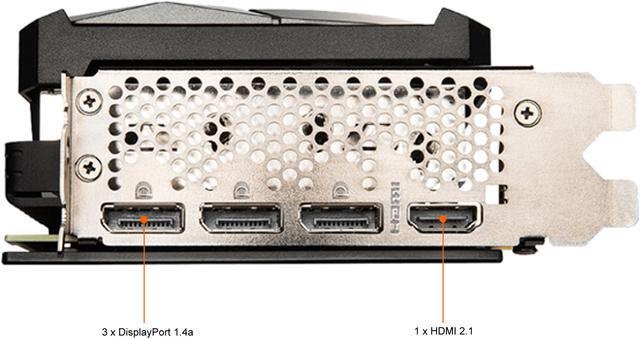 Alt view image 5 of 7 - MSI Ventus GeForce RTX 3080 10GB GDDR6X PCI Express 4.0 Graphics Card RTX 3080 VENTUS 3X PLUS 10G OC LHR
