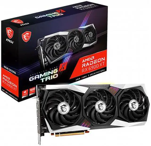 Alt view image 8 of 8 - MSI Gaming Radeon RX 6900 XT 16GB GDDR6 PCI Express 4.0 Graphics Card RX 6900 XT GAMING TRIO 16G