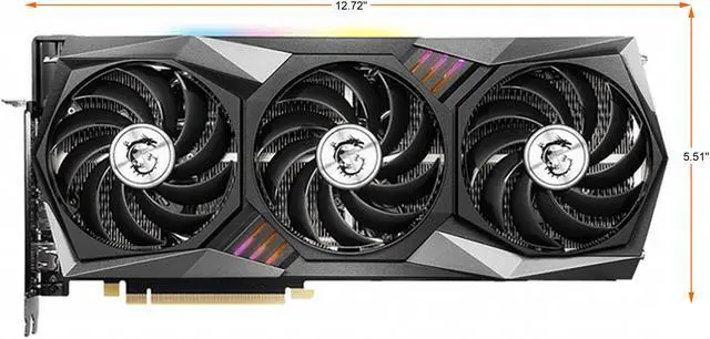 Alt view image 2 of 8 - MSI Gaming GeForce RTX 3070 8GB GDDR6 PCI Express 4.0 Graphics Card RTX 3070 GAMING TRIO PLUS 8G LHR
