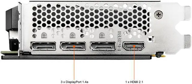 Alt view image 6 of 7 - MSI Ventus GeForce RTX 3060 12GB GDDR6 PCI Express 4.0 ATX Graphics Card RTX 3060 Ventus3X12G
