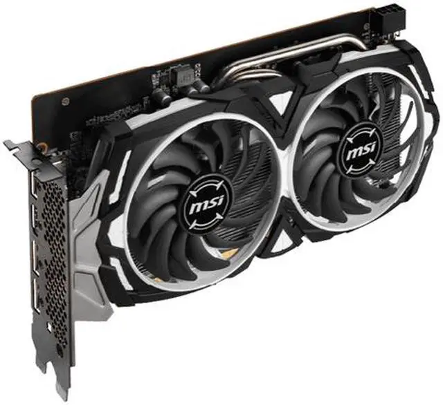 Alt view image 5 of 6 - MSI ARMOR Radeon RX 6600 8GB GDDR6 PCI Express 4.0 ATX Graphics Card RX 6600 ARMOR 8G