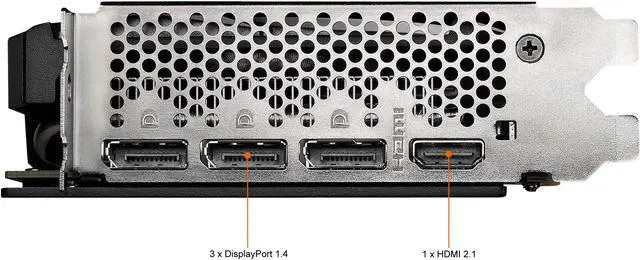 Alt view image 8 of 12 - MSI Ventus GeForce RTX 3050 8GB GDDR6 PCI Express 4.0 Graphics Card RTX 3050 Ventus 2X 8G OC