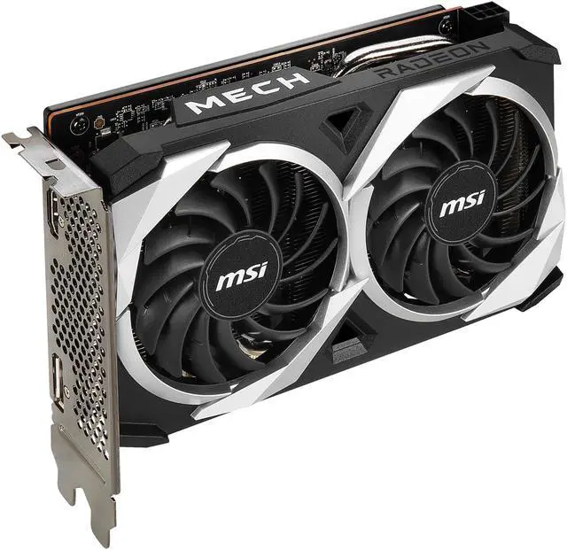 Alt view image 4 of 9 - MSI Mech Radeon RX 6500 XT 4GB GDDR6 PCI Express 4.0 Graphics Card RX 6500 XT MECH 2X 4G OC