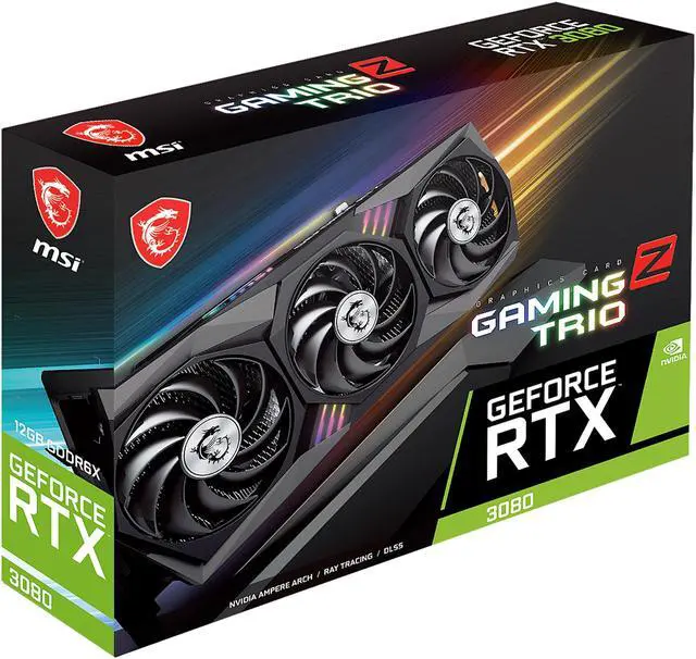Alt view image 15 of 15 - MSI Gaming GeForce RTX 3080 12GB GDDR6X PCI Express 4.0 ATX Graphics Card RTX 3080 GAMING Z TRIO 12G LHR