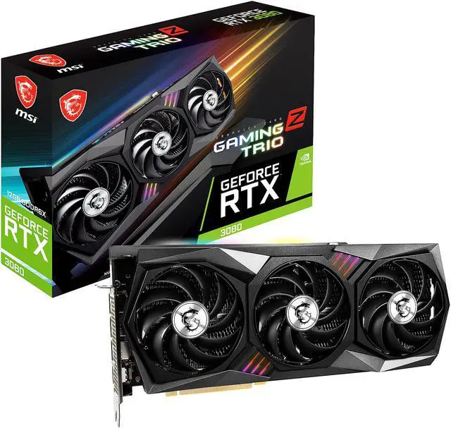 Alt view image 14 of 15 - MSI Gaming GeForce RTX 3080 12GB GDDR6X PCI Express 4.0 ATX Graphics Card RTX 3080 GAMING Z TRIO 12G LHR