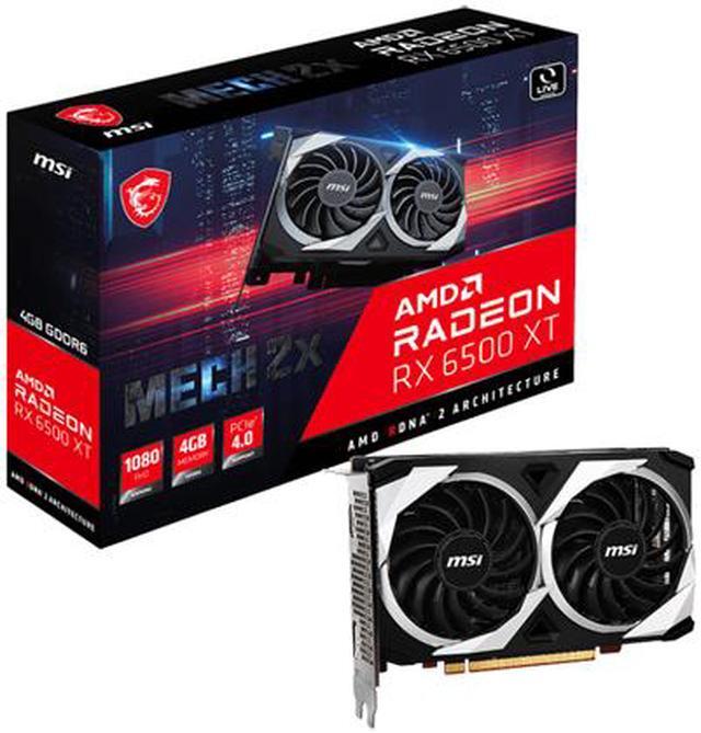 Alt view image 7 of 7 - MSI Mech Radeon RX 6500 XT 4GB GDDR6 PCI Express 4.0 Graphics Card RX 6500 XT MECH 2X 4G