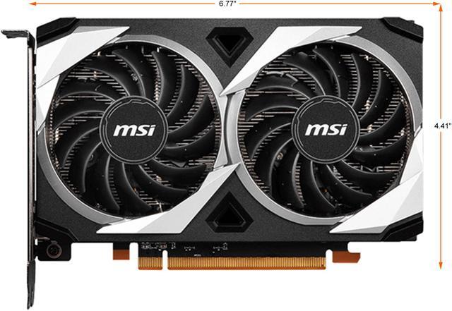 Alt view image 2 of 7 - MSI Mech Radeon RX 6500 XT 4GB GDDR6 PCI Express 4.0 Graphics Card RX 6500 XT MECH 2X 4G