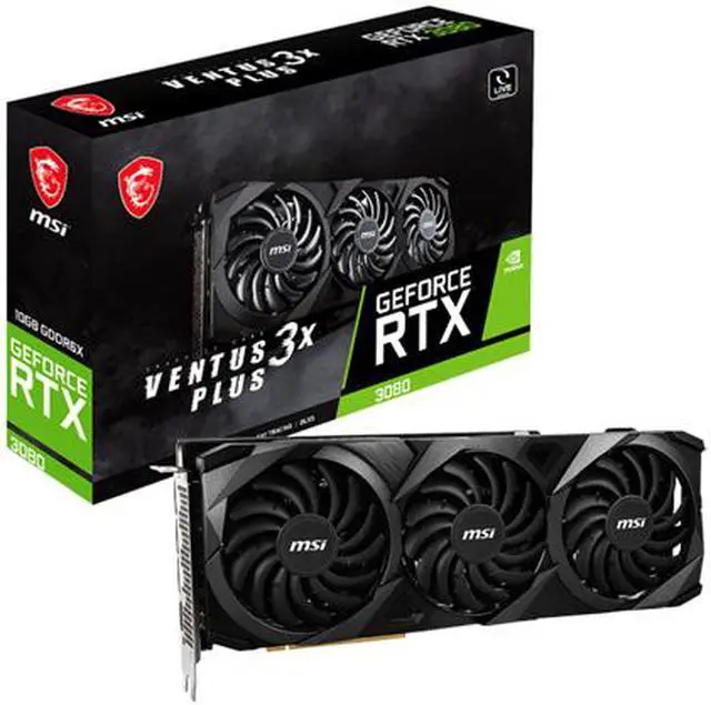 Alt view image 9 of 9 - MSI Ventus GeForce RTX 3080 10GB GDDR6X PCI Express 4.0 ATX Graphics Card RTX 3080 VENTUS 3X PLUS 10G LHR